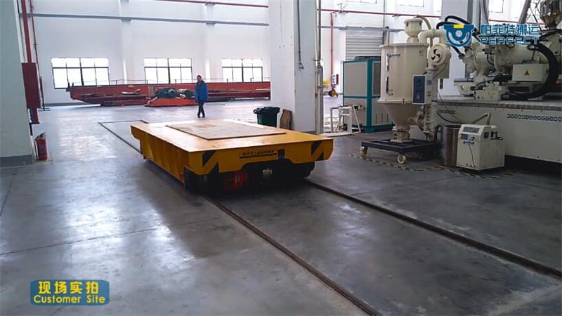 Motorized Die Cart For Transport Cargo 120 Ton